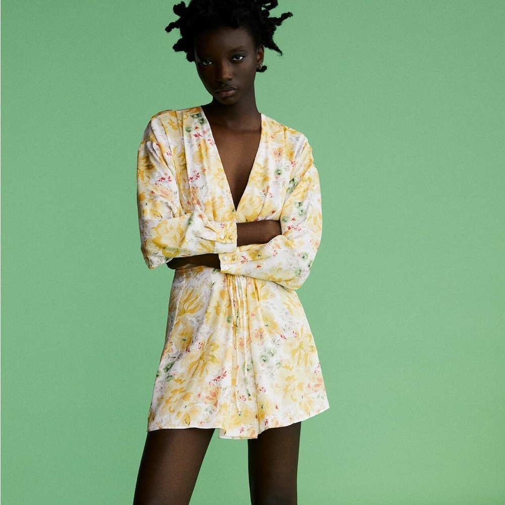 ZARA Floral Print Dress